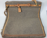 Vtg Hartmann Tweed Folding Two Suiter Travel Garment Bag w. Shoulder Str... - £59.64 GBP