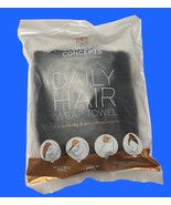 Daily Concepts Daily Hair Wrap Towel In Black New In Package - £11.66 GBP