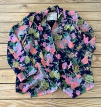 Cartonnier Anthropologie Women’s Floral Button Front Blazer Size S Navy AB - £28.87 GBP