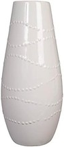 Hosley White Textured Ceramic Vase, 12 Inches High, Is A Great Present For - $37.93