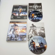 Battlefield 3 &amp; 4 PS3 Sony PlayStation 3 Complete w/ Manual CIB 2 Game Lot - $14.80