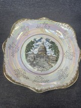 Vintage *The Capitol* Washington D.C. Lustre Souvenir Plate Bowl 1950&#39;s Japan  - £8.42 GBP