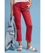 NWT ANTHROPOLOGIE SCRIPT HIGH-RISE CROPPED FLARES by PILCRO 31P - £48.10 GBP