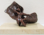 Salvador Dali Woman Between Veils ca. 1974 Bronze Sculpture on Marble Ba... - $5,246.01