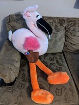 Ace Silly Flamingo Plush Easter Basket Carnival Style 35 Inch Tall 1994 ... - £44.80 GBP