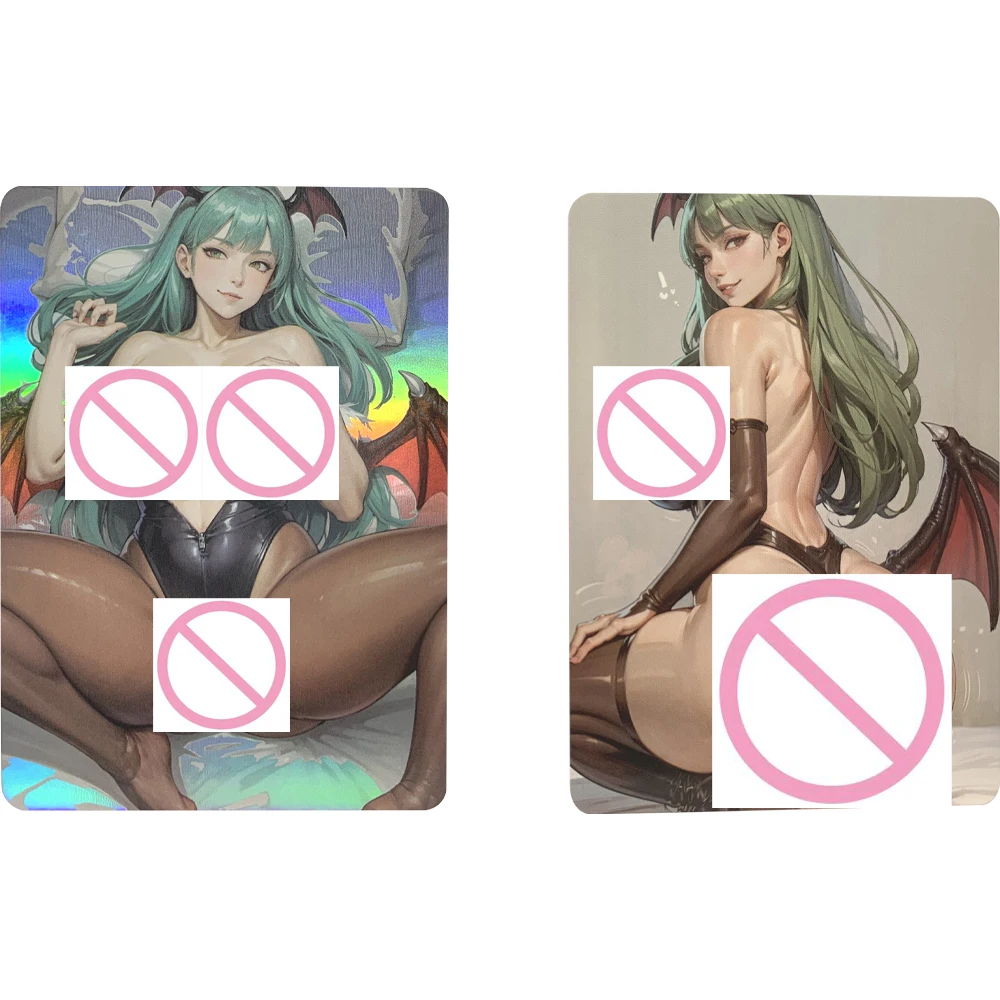 Anime Collection Card Morrigan Aensland Sexy Nude Card Big Breasted Big Butt - £9.52 GBP
