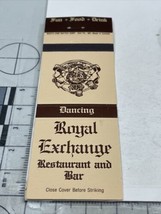 Vintage Matchbook Cover Royal Exchange Restaurant and Bar Newark,DE gmg Unstruck - £9.89 GBP