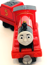 Thomas &amp; Friends James Tank Engine Push Along Mattel Gullane Diecast Red #5 Car - £7.82 GBP