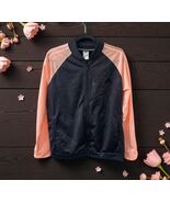 Adidas Peach Pink Adidas Black Floral Rose Zip Up Track Jacket SIZE XL W... - $44.33 CAD