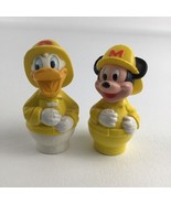 Disney Mickey Mouse Firefighter Fireman Donald Figure Finger Puppet Vint... - $23.71