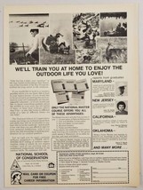 1976 Print Ad National School of Conservation Enjoy Outdoor Life Little ... - $11.68