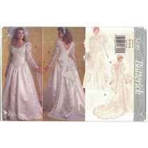 Butterick 3239 Wedding Bridal Dress Pattern V Back, Basque Waist Sz 12-16 Uncut - $17.63