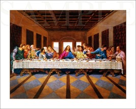 The Last Supper Picture 8X10 New Fine Art Color Print Jesus Christ Vinta... - $4.99