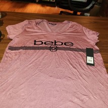 NEW with tags BEBE Womens  Sport Activewear Top Size XL, workout Yoga Muave - £11.56 GBP