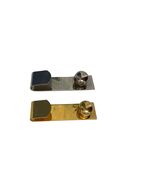 Vintage Gold Tone &amp; Silver Tone Sweater Guard Collar Clips Set of 2 Geom... - $22.50