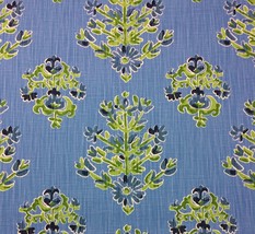 Ballard Designs Eliza Cornflower Blue Medallion Floral Fabric By The Yard 54&quot;W - £19.51 GBP