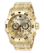 Invicta Men&#39;s 0072 Pro Diver Collection Chronograph 18k Gold-Plated Watch - $98.75