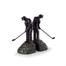 Paloma Collection AJ-R19G Cast Metal Golfer Bookends with Finish Patina  - £86.45 GBP