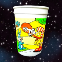 McDonald&#39;s Drinking Cup Ronald Advert Happy Meal Kids Plastic Vintage 1990s - $8.98