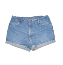 Vintage Wrangler Shorts Womens 34 Jean Cut Off Medium Wash Upcycled USA ... - $22.11