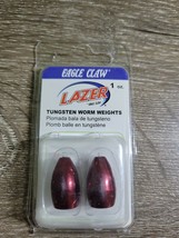 Eagle Claw Lazer Sharp Tungsten Worm Weight - 1 oz. Blood Red - 2 per pack - £6.28 GBP
