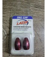 Eagle Claw Lazer Sharp Tungsten Worm Weight - 1 oz. Blood Red - 2 per pack - £6.18 GBP