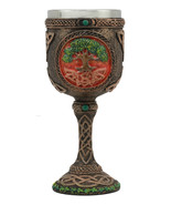 Celtic Knotwork Cosmic Sacred Tree of Life Wine Goblet 5oz Vial Of Immor... - $32.58 CAD