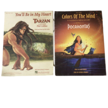 Disney’s Tarzan Phil Collins Songbook and Pocahontas Piano Vocal Chords 915A - £12.29 GBP