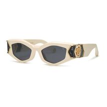Philipp Plein SPP136M 5206K6 Shiny Beige/Dark Grey 52-20-135 Sunglasses New A... - $207.54