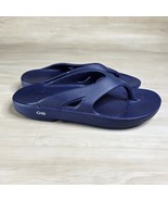 Oofos Ooriginal Blue Men’s Size 14 Recovery Thong Flip Flop Sandals Comfort - $46.93