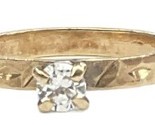 .25 Unisex Fashion Ring 14kt Yellow Gold 370597 - £104.74 GBP