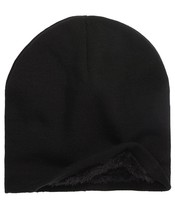 Alfani Men&#39;s Faux Shearling Lined Beanie Black One Size - $12.99