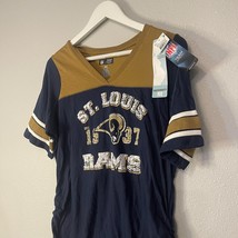St. Louis Rams Shirt Womens Medium Maternity Fit NFL Football NWT Pregnancy Top - £3.50 GBP