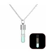 Transparent Sand Timer Glass Luminous Necklace Hourglass Pendant Driftin... - £7.72 GBP+