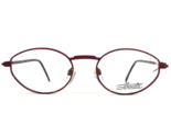 Silhouette Eyeglasses Frames M 6228 /40 V6053 Black Matte Red Round 52-1... - $121.70