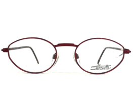 Silhouette Eyeglasses Frames M 6228 /40 V6053 Black Matte Red Round 52-19-135 - £95.69 GBP