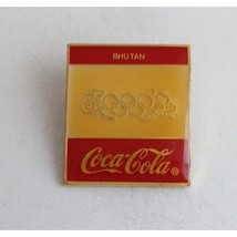 Vintage Coca-Cola Bhutan Olympic Lapel Hat Pin - £11.27 GBP