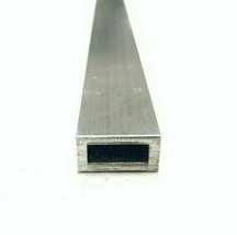 6063 Aluminum Rectangular Tube 1/2&quot; X 1&quot; X .125&quot; Wall 6&quot; Piece - $10.26 CAD