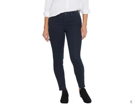 Martha Stewart Regular Coated Denim Ankle Jeans Navy Size 0, A345124 - £13.44 GBP