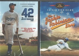 Jackie Robinson Double: His Story+ 42- Himself+Chadwick Boseman - New 2 Dvd - £18.30 GBP