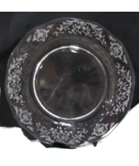 4 Fostoria Naverre Clear Crystal Salad Plates 7 1/2&quot; Etched Glass 1936-8... - $39.59