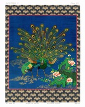 12141.Decor Poster.Room wall art.Home interior vintage design.Asian Peacocks - £13.63 GBP+