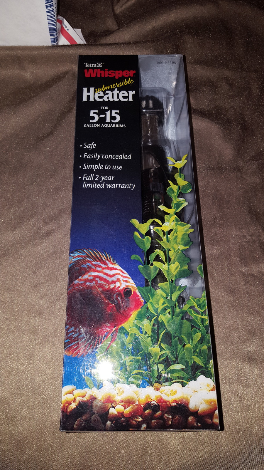 Tetra Whisper Submersible Heater 5-15 gal Aquarium brand new. - $14.99