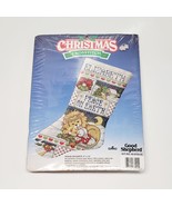 1991  Peace On Earth Cross Stitch Christmas Stocking Kit Good Shepherd L... - $277.99 MXN