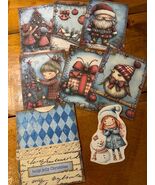 Christmas Junk Journal Pocket - $8.00