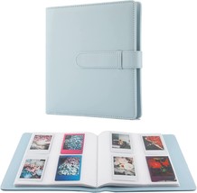 256 Pockets Photo Album For Polaroid Pictures,Compatible With Fujifilm, Ice Blue - £28.76 GBP