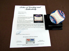CARL YASTRZEMSKI HOF 89 RED SOX SIGNED AUTO HAND PAINTED OML GRADED BASE... - $395.99