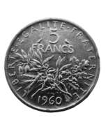 5 francs Sower Silver 1960 - $461.09 MXN