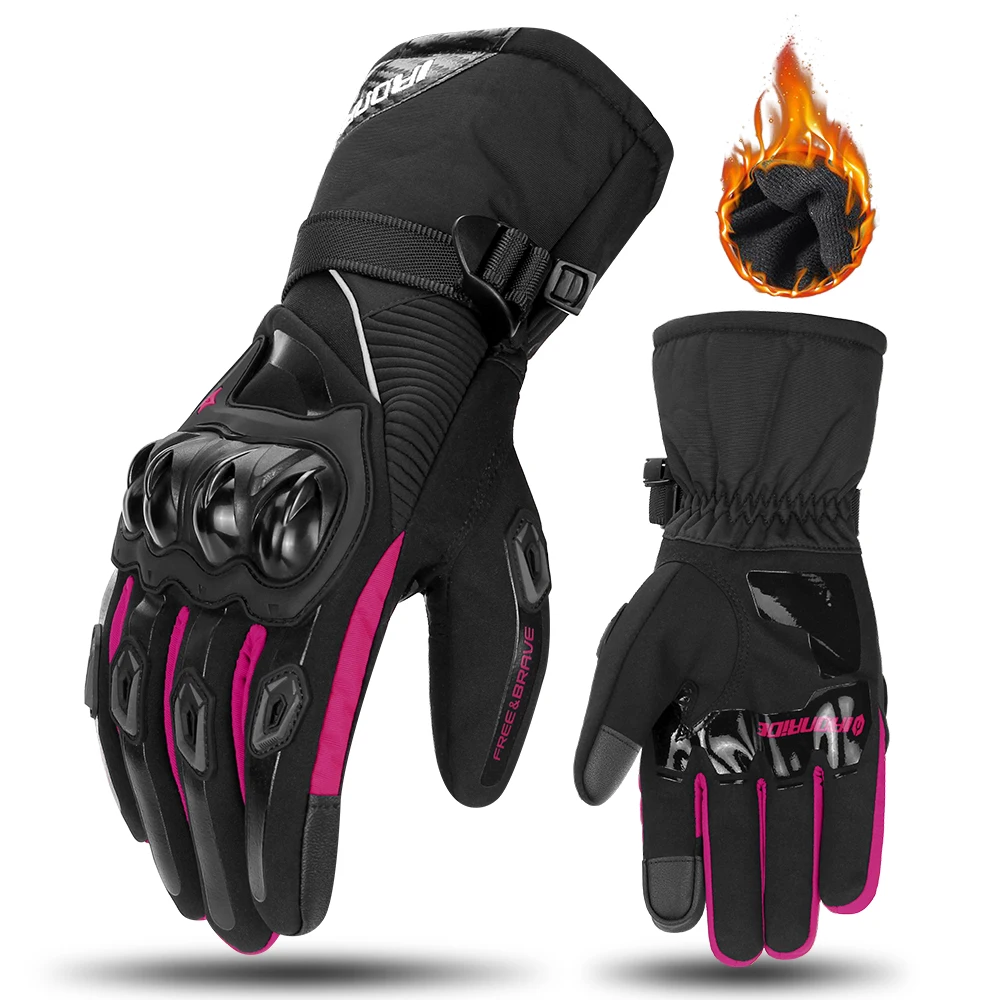 Of motocross gloves windproof warm glove touchscreen motorbike riding gloves reflective thumb200