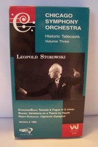 Chicago Symphony Orchestra Historic Telecasts Vol 3 Leopold Stokowski VHS Tape - £7.39 GBP